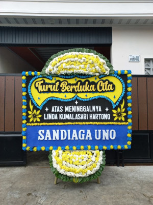 Papan Bunga Duka di Sudajayagirang